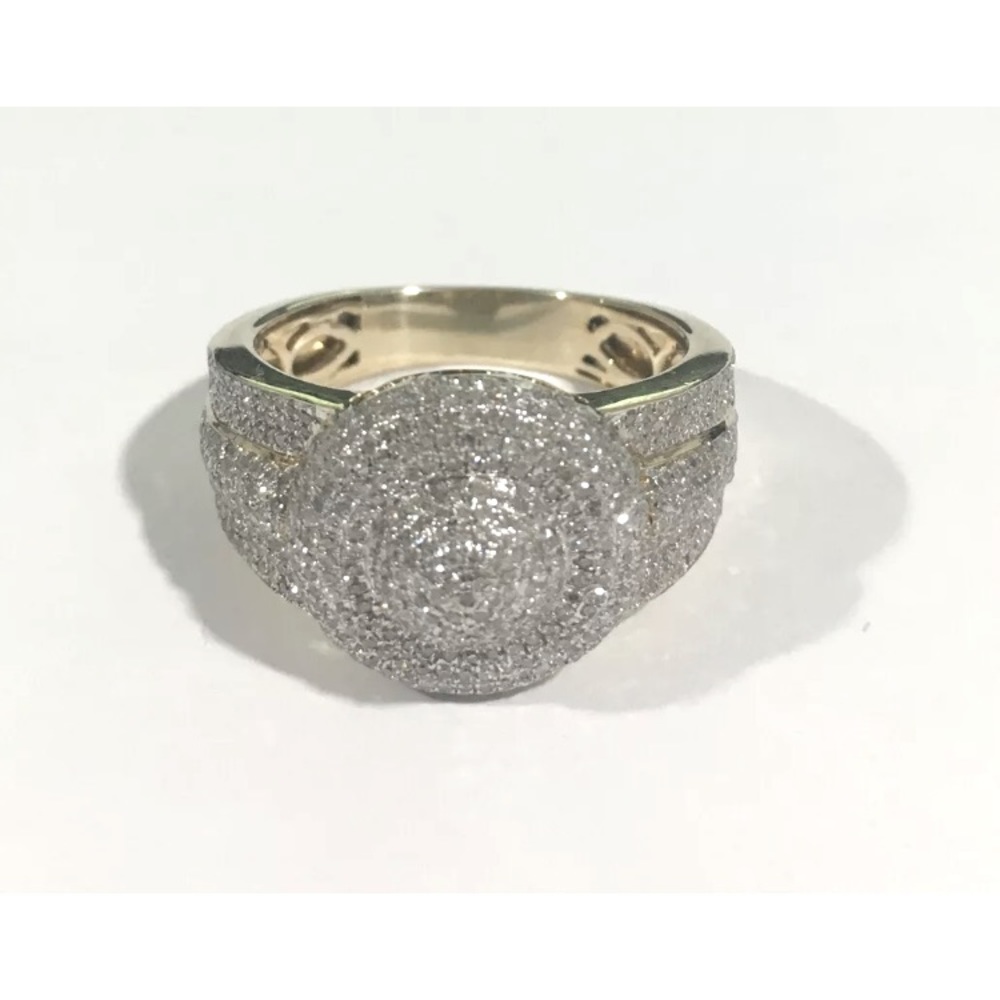 10k Yellow Gold Men's Diamond Ring